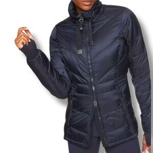 Athleta Banner Peak Down Jacket in Navy Captain Blue Size XS